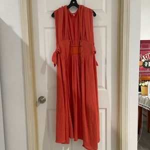 *SOLD* Free People cotton Jancita Midi Dress